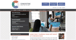 Desktop Screenshot of cornerstonearts.org