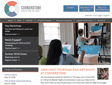Tablet Screenshot of cornerstonearts.org